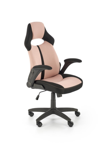 Офис кресло - розово/черно