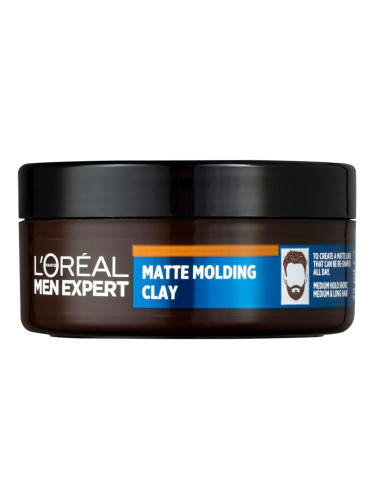 L'Oréal Paris Men Expert Barber Club Messy Hair Molding Clay Крем за коса за мъже 75 ml