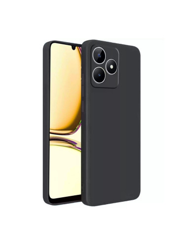 Силиконов кейс bSmart Silicone Soft Cover, За Realme C53, Черен