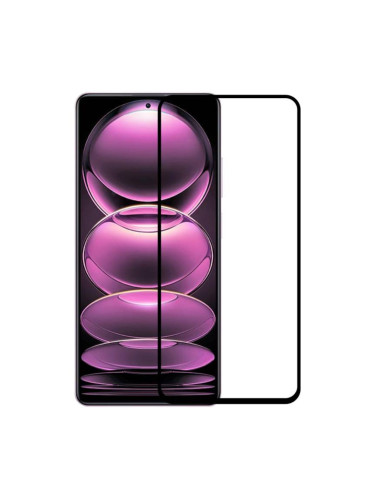 Стъклен протектор OG Premium с цяло лепило, За Xiaomi Redmi Note 12 4G, Черен