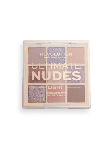 MAKEUP REVOLUTION Ultimate Nudes Eyeshadow Palette Light Палитра  8gr