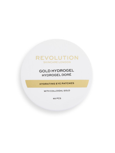 REVOLUTION Skincare Gold Eye Hydrogel Hydrating Eye Patches with Colloidal Gold Маска за очи дамски  