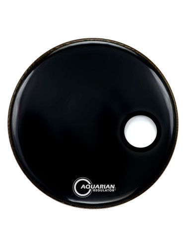 Aquarian RSM22BK Regulator Port/Ring 22" Black Кожа за барабани резонансна