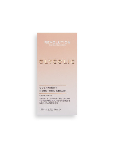 REVOLUTION Skincare Glycolic Acid Glow Overnight Cream Дневен крем дамски 50ml