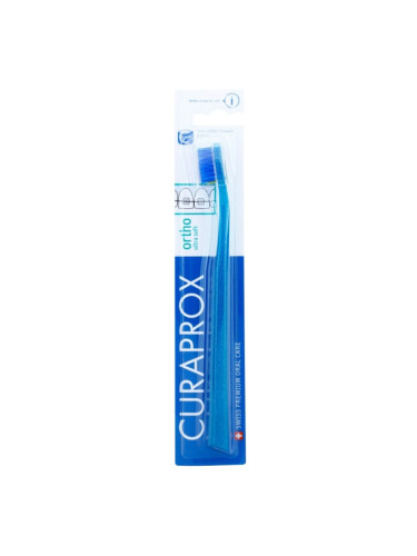 Curaprox Ortho Ultra Soft 5460 ортодонска четка за зъби за лица, носещи зъбни брекети 1 бр.