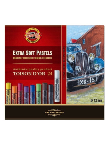 KOH-I-NOOR Set of Artist's Extra Soft Pastels Комплект сухи пастели 24 бр