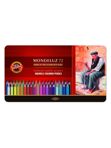 KOH-I-NOOR Mondeluz 3727/72 Комплект акварелни моливи 72 бр