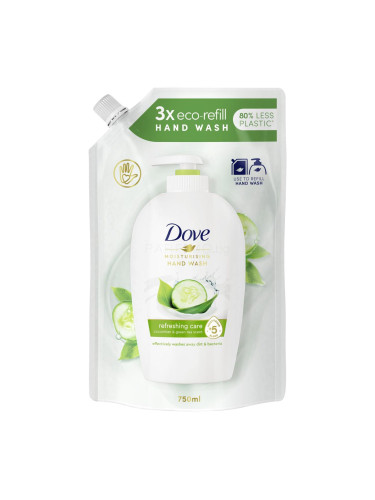 Dove Refreshing Cucumber & Green Tea Течен сапун за жени Пълнител 750 ml