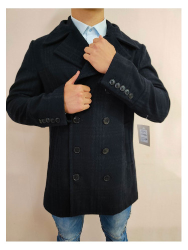 Мъжко палто в тъмносин цвят