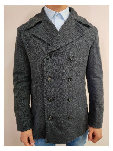 Мъжко палто в тъмносив цвят