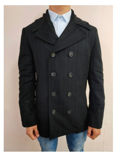 Мъжко палто в черен цвят