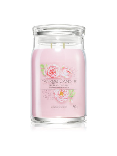 Yankee Candle Fresh Cut Roses ароматна свещ Signature 567 гр.