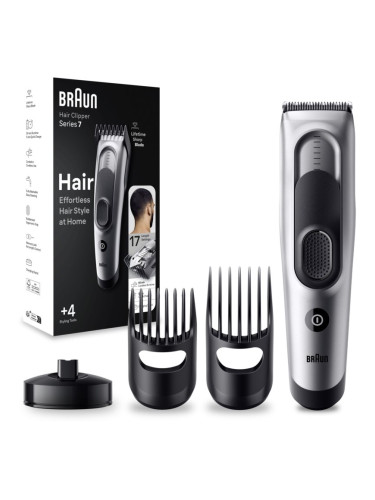 Braun Series 7 HC7390 машинка за подстригване на коса 17 възможности за настройване на дължината за мъже