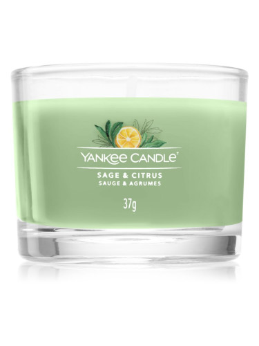 Yankee Candle Sage & Citrus вотивна свещ Signature 37 гр.