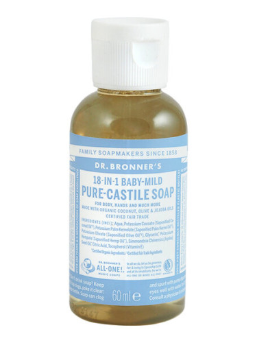 Кастилски сапун за бебета - Pure Castile Soap 60 ml