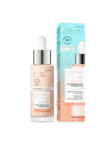 EVELINE Serum Shot 5% Кофеин Комплекс Околоочен Продукт за очи дамски 30ml