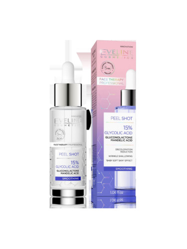 EVELINE Peel Shot 15% Гликолова Киселина Серум дамски 30ml