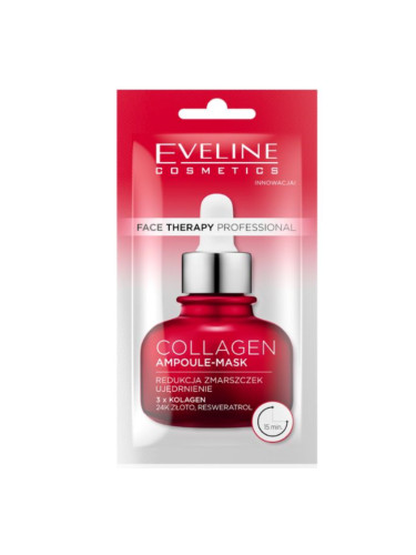 EVELINE Face Therapy Ampoule-Mask С Колаген Маска за лице дамски 8ml