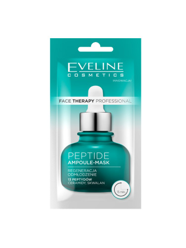 EVELINE Face Therapy Ampoule-Mask С Пептиди Маска за лице дамски 8ml