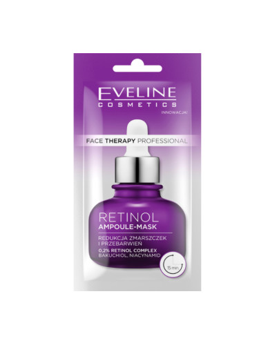EVELINE Face Therapy Ampoule-Mask С Ретинол Маска за лице дамски 8ml