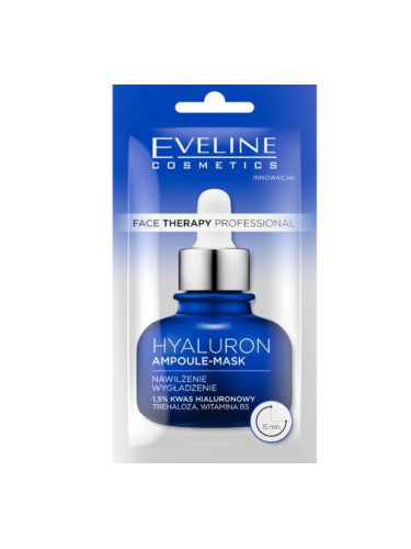 EVELINE Face Therapy Ampoule-Mask С Хиалурон Маска за лице дамски 8ml