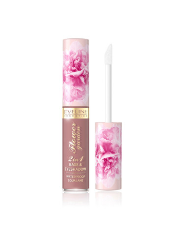EVELINE Flower Garden Течни Сенки За Очи 2В1 №01 Течни сенки  6,5ml