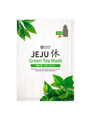 SNP Jeju Rest Green Tea Mask Маска за лице унисекс 22ml