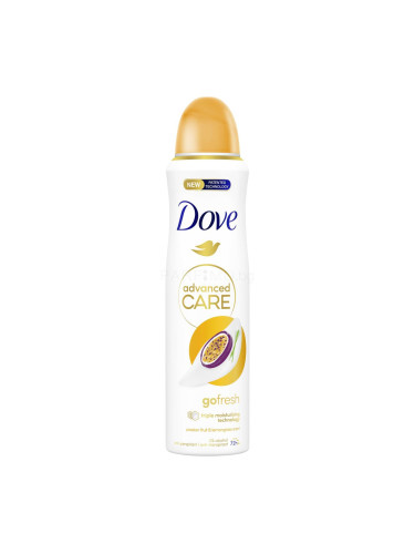 Dove Advanced Care Go Fresh Passion Fruit & Lemongrass 72h Антиперспирант за жени 150 ml