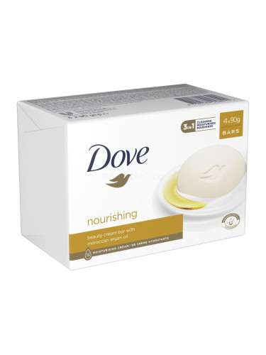 Dove Nourishing Beauty Cream Bar Твърд сапун за жени Комплект