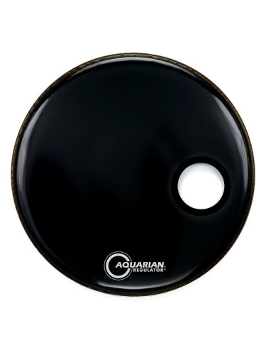 Aquarian RSM18BK Regulator Port/Ring 18" Black Кожа за барабани резонансна