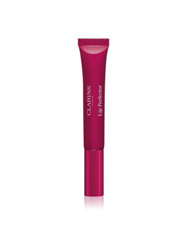 Clarins Lip Perfector Shimmer блясък за устни с хидратиращ ефект цвят 08 Plum Shimmer 12 мл.