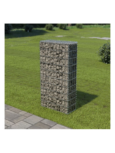 Sonata Габионна стена с капаци, поцинкована стомана, 50x20x100 см