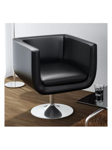Sonata Бар стол, изкуствена кожа, черен