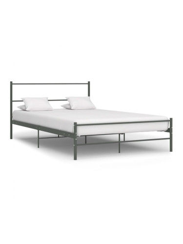 Sonata Рамка за легло, сива, метал, 160x200 см