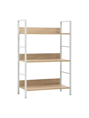 Sonata Етажерка за книги с 3 рафта, дъб, 60x27,6x90,5 см, ПДЧ
