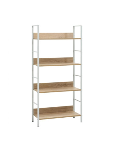 Sonata Етажерка за книги с 4 рафта, дъб, 60x27,6x124,5 см, ПДЧ