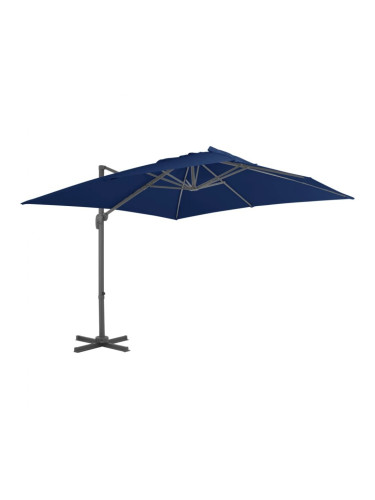 Sonata Градински чадър чупещо рамо с алуминиев прът 3x3 м морскосин