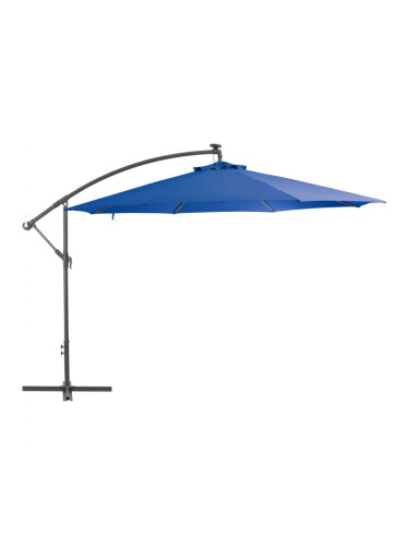 Sonata Градински чадър с чупещо рамо и алуминиев прът, 350 см, син