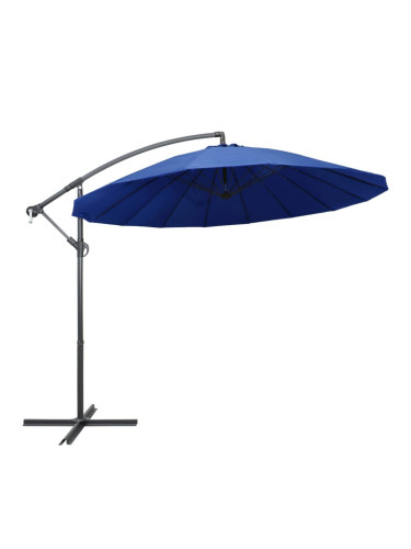 Sonata Висящ чадър за слънце, син, 3 м, алуминиев прът