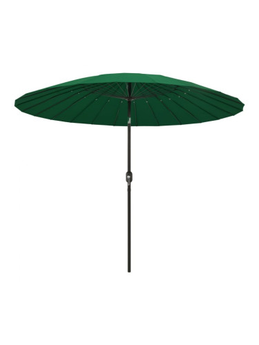 Sonata Градински чадър с алуминиев прът, 270 см, зелен