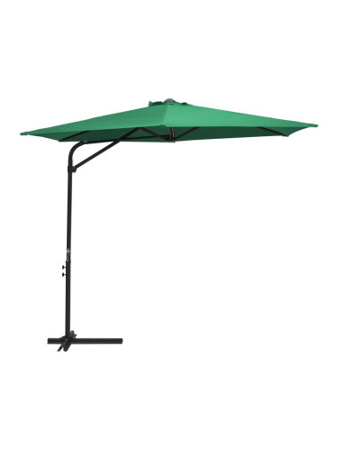 Sonata Градински чадър със стоманен прът, 300 см, зелен