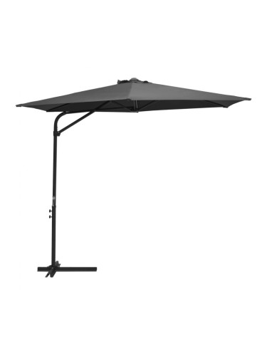 Sonata Градински чадър със стоманен прът, 300x250 см, антрацит