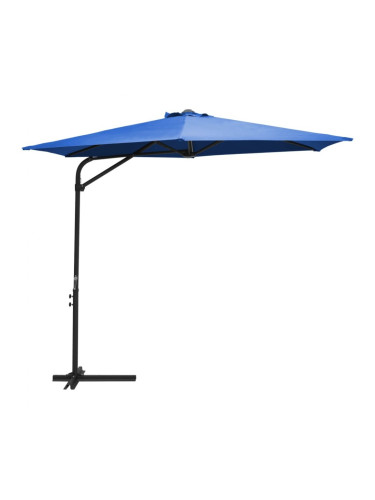 Sonata Градински чадър със стоманен прът, 300 см, лазурносин