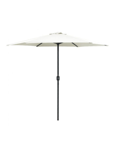 Sonata Градински чадър с алуминиев прът, 270x246 см, пясъчнобял