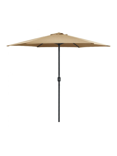 Sonata Градински чадър с алуминиев прът, 270x246 см, таупе