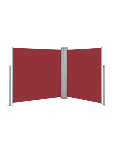 Sonata Прибираща се странична тента, червена, 100x600 см