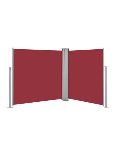 Sonata Прибираща се странична тента, червена, 120x600 см