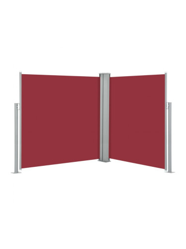 Sonata Прибираща се странична тента, червена, 140x600 см