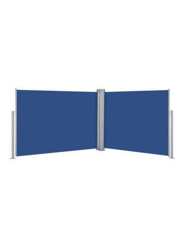 Sonata Прибираща се странична тента, синя, 100x1000 см