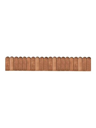 Sonata Палисади за градина, кафяви, 120 см, импрегниран бор